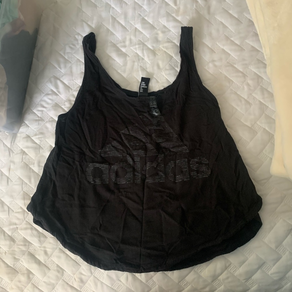 Adidas cropped tank top